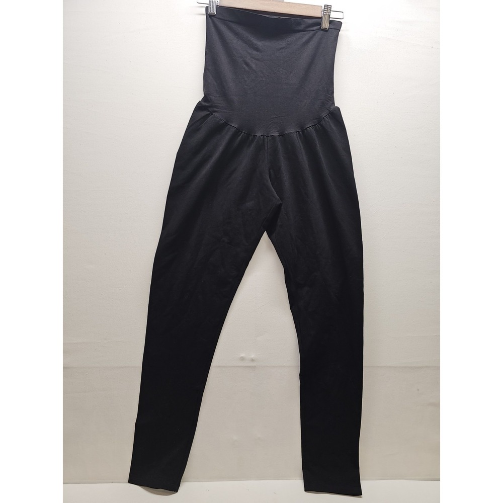 NWT BLACK Destination Maternity Seamless Active Leggings Size M